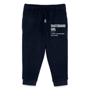 Skateboard - Kids Organic Sweatpants by Stanley/Stella - navy - Front