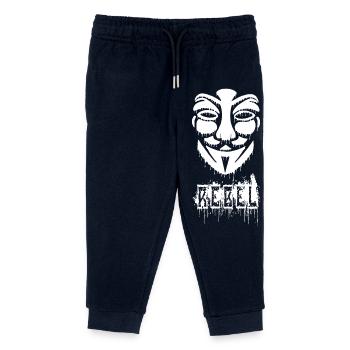 Anonyme Graffiti - Kinder Organic Jogginghose Mini Mover von Stanley/Stella - Navy - Vorne