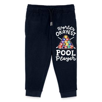 Billardspieler Billard - Kinder Organic Jogginghose Mini Mover von Stanley/Stella - Navy - Vorne