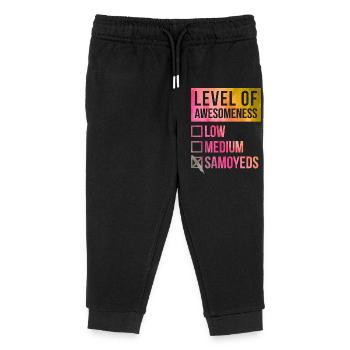 Samoyed - Kids Organic Sweatpants by Stanley/Stella - black - Front