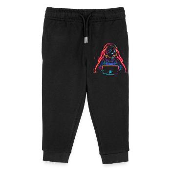Jouez à Steamwave - Pantalon de jogging enfant bio Stanley/Stella - noir - Devant