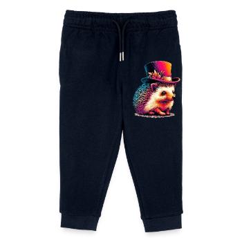 Igel - Kinder Organic Jogginghose Mini Mover von Stanley/Stella - Navy - Vorne