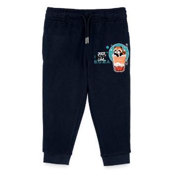 i love Boba - Kids Organic Sweatpants by Stanley/Stella - navy - Front