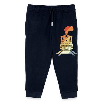 Railroad Drawing Vintage Style - Kids Organic Sweatpants by Stanley/Stella - navy - Front