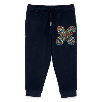 Skateboard - Kids Organic Sweatpants by Stanley/Stella - navy - Front