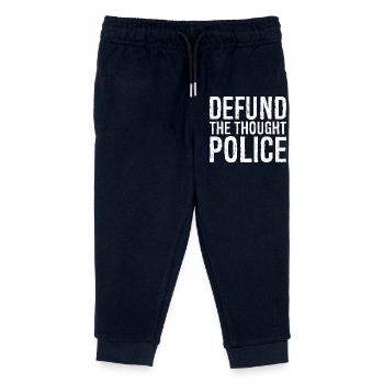 Deft die Gedankenpolizei - Kinder Organic Jogginghose Mini Mover von Stanley/Stella - Navy - Vorne