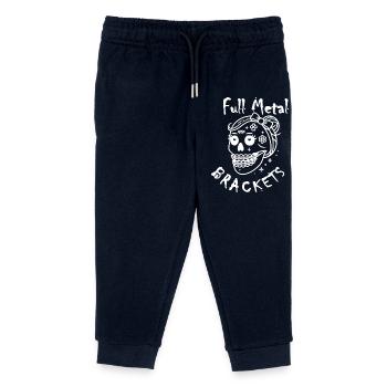 Fille Metal Rock Gothique avec motif drôle d’appareil dentaire - Pantalon de jogging enfant bio Stanley/Stella - marine - Devant
