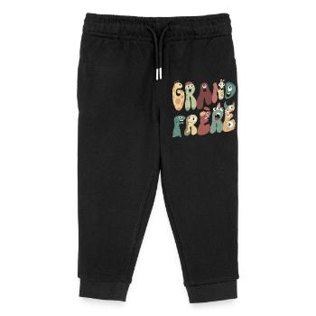 Grand frère - Pantalon de jogging enfant bio Stanley/Stella - noir - Devant