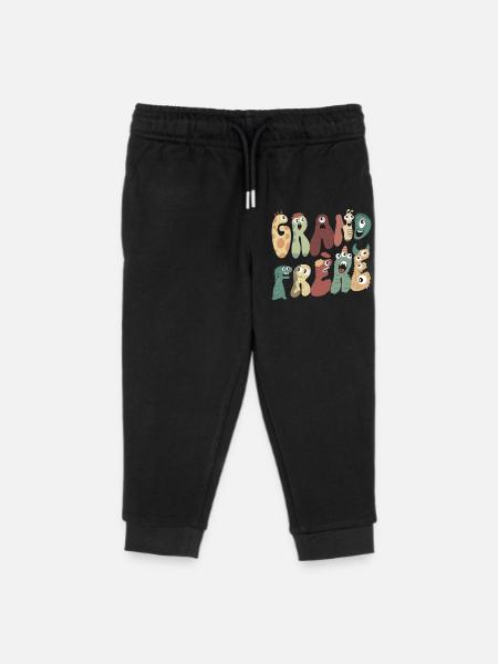 Grand frère - Pantalon de jogging enfant bio Stanley/Stella - noir