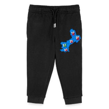 Languedoc Roussillon Region - Kinder Organic Jogginghose Mini Mover von Stanley/Stella - Schwarz - Vorne