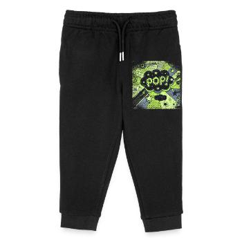 Pop Art GREEN  - Kinder Organic Jogginghose Mini Mover von Stanley/Stella - Schwarz - Vorne