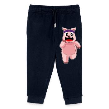 Cochon Jogger Jogging Sport - Pantalon de jogging enfant bio Stanley/Stella - marine - Devant