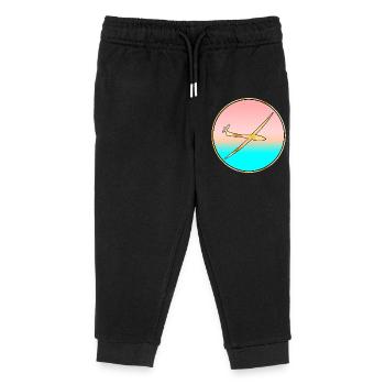 PLANEUR SEA SUNSET - Pantalon de jogging enfant bio Stanley/Stella - noir - Devant