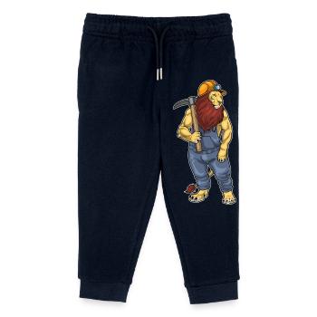 Mine de pioche de mineur de lion - Pantalon de jogging enfant bio Stanley/Stella - marine - Devant