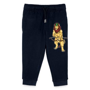 Arc d’archer lion - Pantalon de jogging enfant bio Stanley/Stella - marine - Devant
