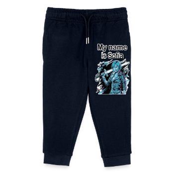 Mein Name ist Sofia 2026 - Kinder Organic Jogginghose Mini Mover von Stanley/Stella - Navy - Vorne