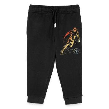 Vintage Fußballspieler Skizze - Kinder Organic Jogginghose Mini Mover von Stanley/Stella - Schwarz - Vorne