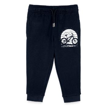 Dessin VTT - Pantalon de jogging enfant bio Stanley/Stella - marine - Devant