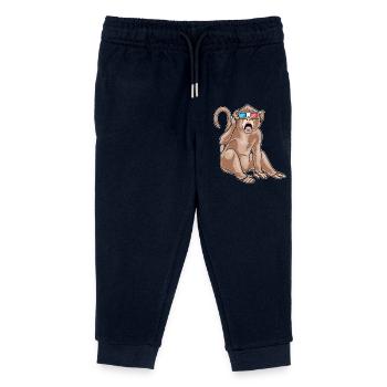 Lunettes de singe - Pantalon de jogging enfant bio Stanley/Stella - marine - Devant
