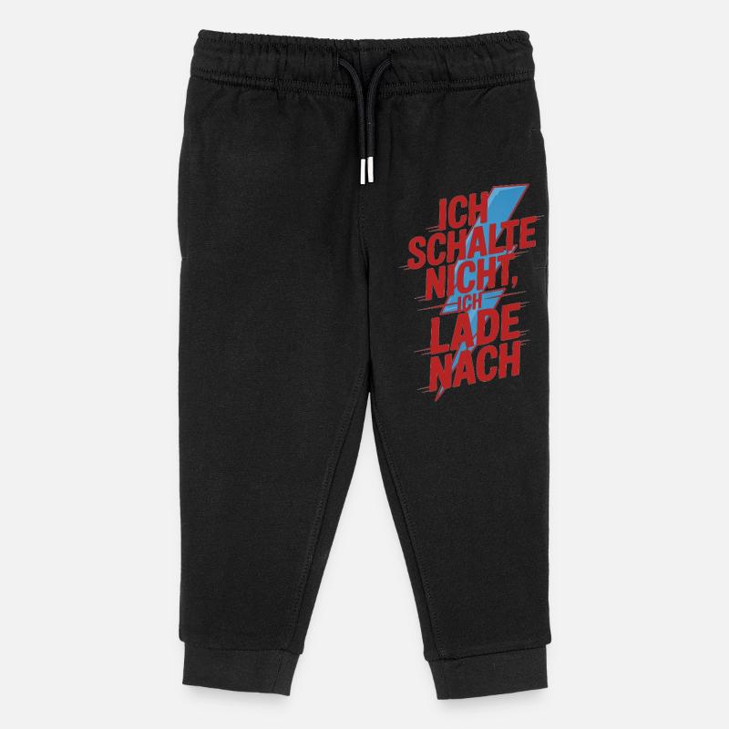 I don't shift, I reload - Kids Organic Sweatpants by Stanley/Stella - black