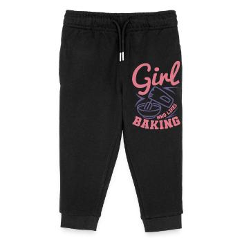 Bäckerin - Kinder Organic Jogginghose Mini Mover von Stanley/Stella - Schwarz - Vorne