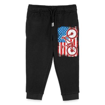 4. Juli USA MTB - Kinder Organic Jogginghose Mini Mover von Stanley/Stella - Schwarz - Vorne