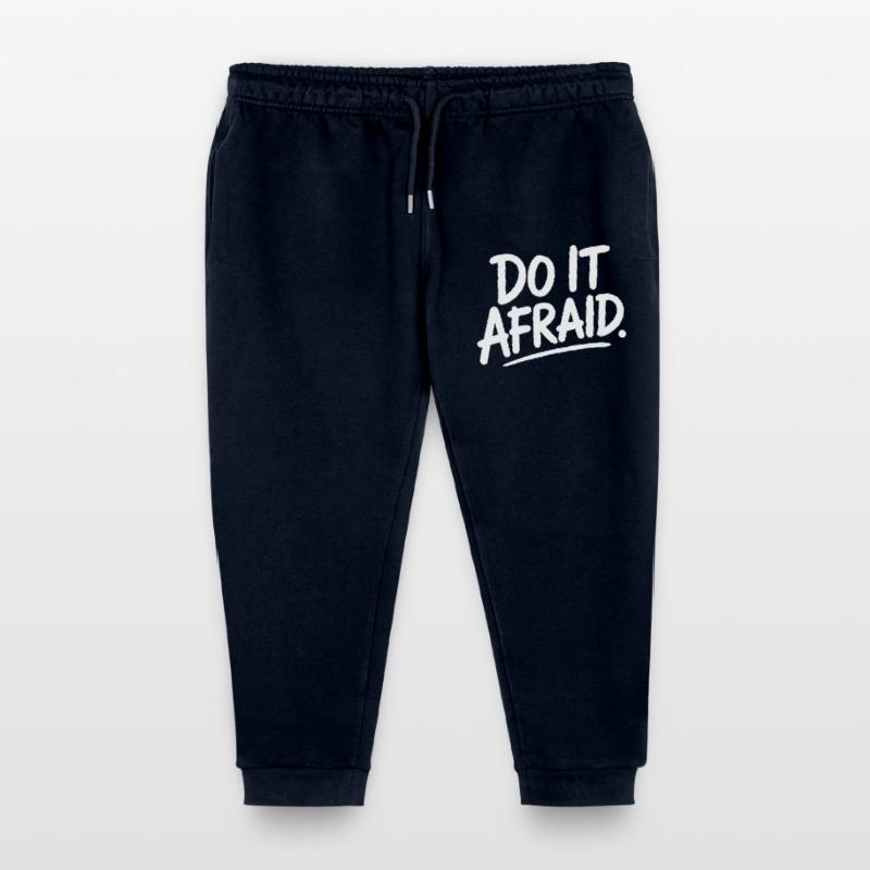 Do It Afraid Courage Development Motivation Kids Organic Sweatpants by Stanley/Stella