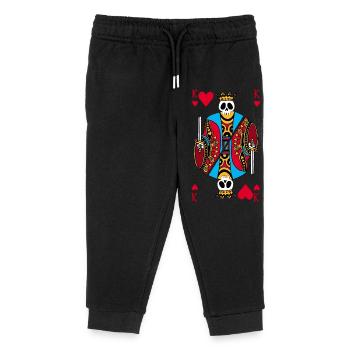 Der König der Herzen ist tot - Kinder Organic Jogginghose Mini Mover von Stanley/Stella - Schwarz - Vorne