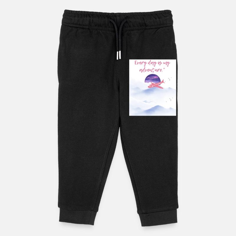 Adventure  - Kinder Organic Jogginghose Mini Mover von Stanley/Stella - Schwarz