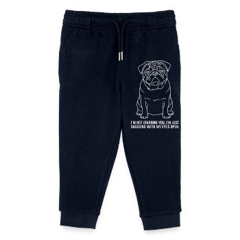 Dösen mit offenen Augen - Kinder Organic Jogginghose Mini Mover von Stanley/Stella - Navy - Vorne