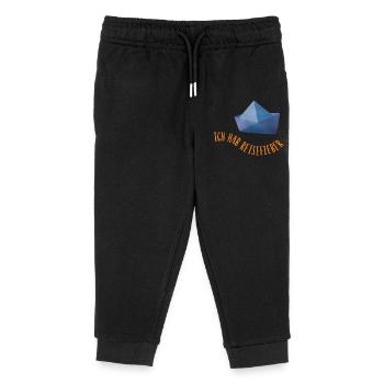 Reisefieber Papierschiff coole Sprüche urlaubsreif - Kinder Organic Jogginghose Mini Mover von Stanley/Stella - Schwarz - Vorne