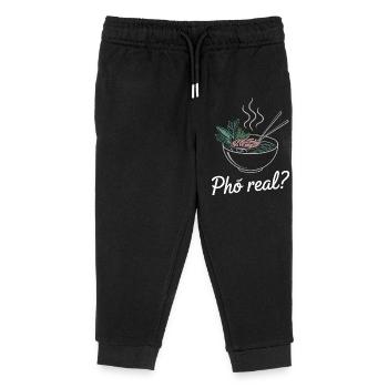 Pho Real Vietnamese Soup Pho - Kids Organic Sweatpants by Stanley/Stella - black - Front