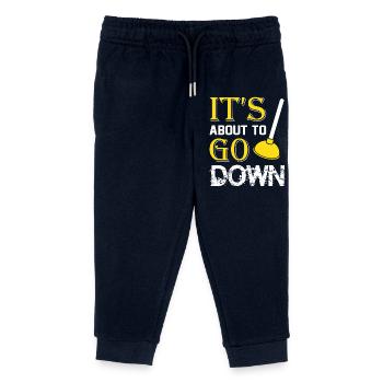Heating Engineer Heating Construction Plumber Plumber - Kids Organic Sweatpants by Stanley/Stella - navy - Front