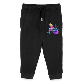 Neon Retro Radical Vibes - Kids Organic Sweatpants by Stanley/Stella - black - Front
