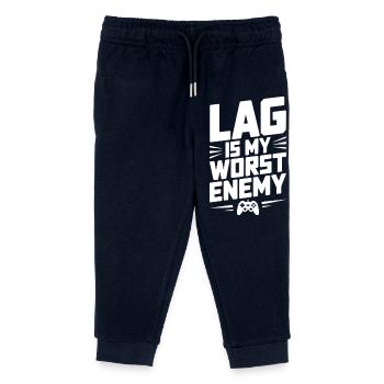 Le décalage est mon pire ennemi - Pantalon de jogging enfant bio Stanley/Stella - marine - Devant