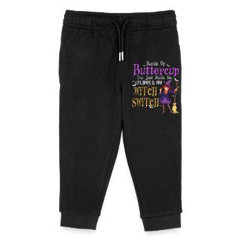 Bouclez votre ceinture bouton d’or Witch Switch Halloween - Pantalon de jogging enfant bio Stanley/Stella - noir - Devant