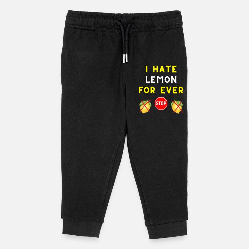 JE DÉTESTE LE CITRON POUR TOUJOURS - Pantalon de jogging enfant bio Stanley/Stella - noir