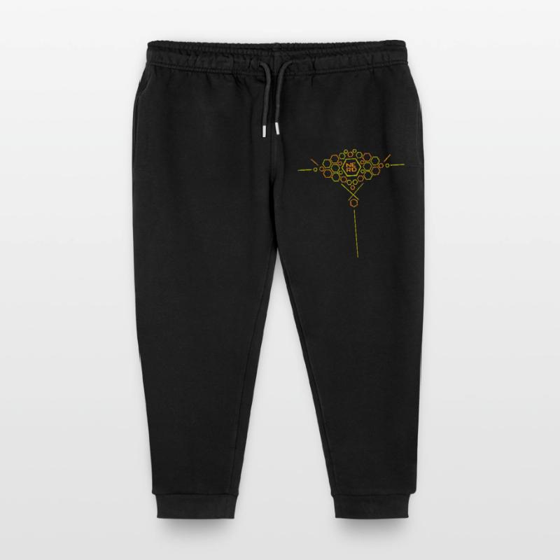 Nerd Hex Pattern Gradient Kids Organic Sweatpants by Stanley/Stella