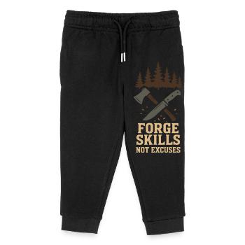 Survival Powers Boscroon Ferocious Abilities - Kids Organic Sweatpants by Stanley/Stella - black - Front