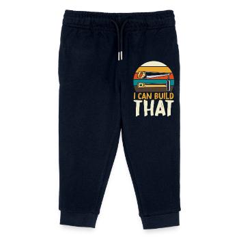 Je peux construire ce bricolage - Pantalon de jogging enfant bio Stanley/Stella - marine - Devant