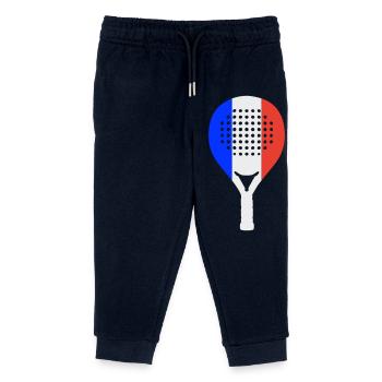 Padel-Frankreich - Kinder Organic Jogginghose Mini Mover von Stanley/Stella - Navy - Vorne