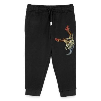 Dessin vintage Breakdancer - Pantalon de jogging enfant bio Stanley/Stella - noir - Devant