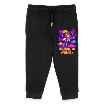 College Dropout - Kinder Organic Jogginghose Mini Mover von Stanley/Stella - Schwarz - Vorne