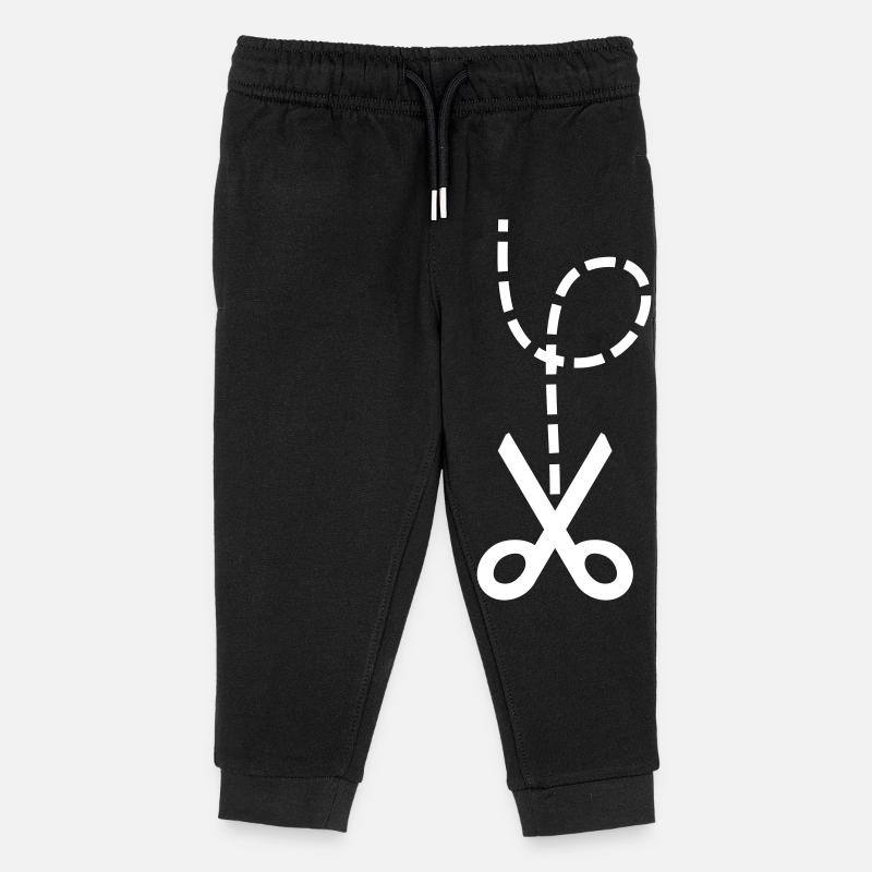 Ciseaux – Chagrin d’amour et conception de mèmes d’instruction - Pantalon de jogging enfant bio Stanley/Stella - noir