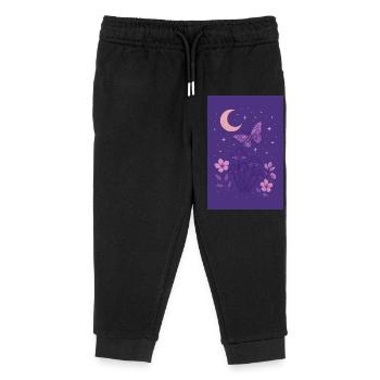 Enchanted Night - Kids Organic Sweatpants by Stanley/Stella - black - Front