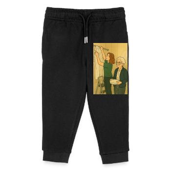 Brushing time - Kids Organic Sweatpants by Stanley/Stella - black - Front