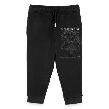 Blaupause für Dieselmotoren - Kinder Organic Jogginghose Mini Mover von Stanley/Stella - Schwarz - Vorne