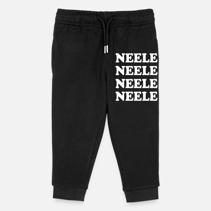 Name Neele - Kinder Organic Jogginghose Mini Mover von Stanley/Stella - Schwarz