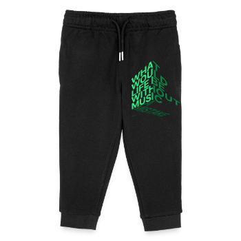 What would life be? - Kinder Organic Jogginghose Mini Mover von Stanley/Stella - Schwarz - Vorne