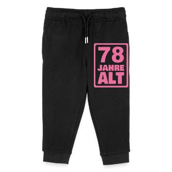 Jahr 78 - Kinder Organic Jogginghose Mini Mover von Stanley/Stella - Schwarz - Vorne